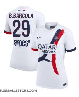 Günstige Paris Saint-Germain Bradley Barcola #29 Auswärtstrikot Damen 2025-26 Kurzarm